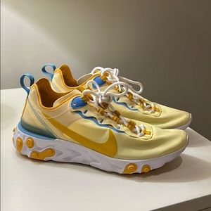 Nike React yellow sneakers